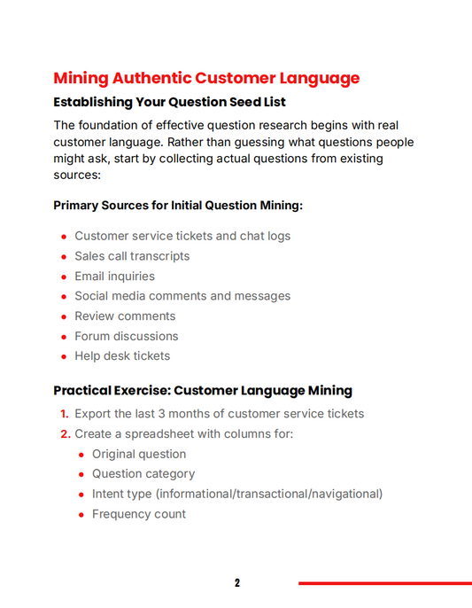 Voice Search Optimization Step 1: Mining Authentic Customer Language