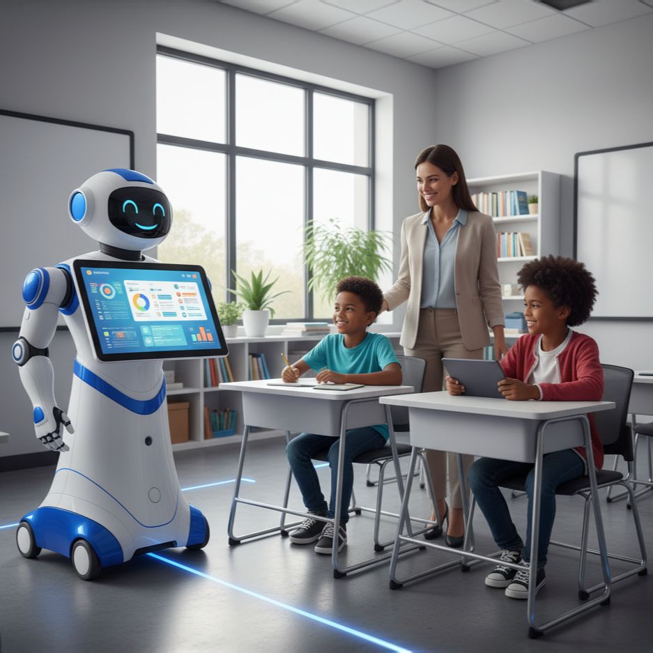 AI chip illustration representing artificial intelligence classroom assistant tools for teachers and educators.