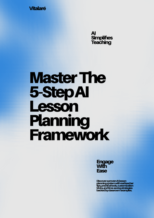 Cover of 5-step AI lesson planning framework guide for teachers