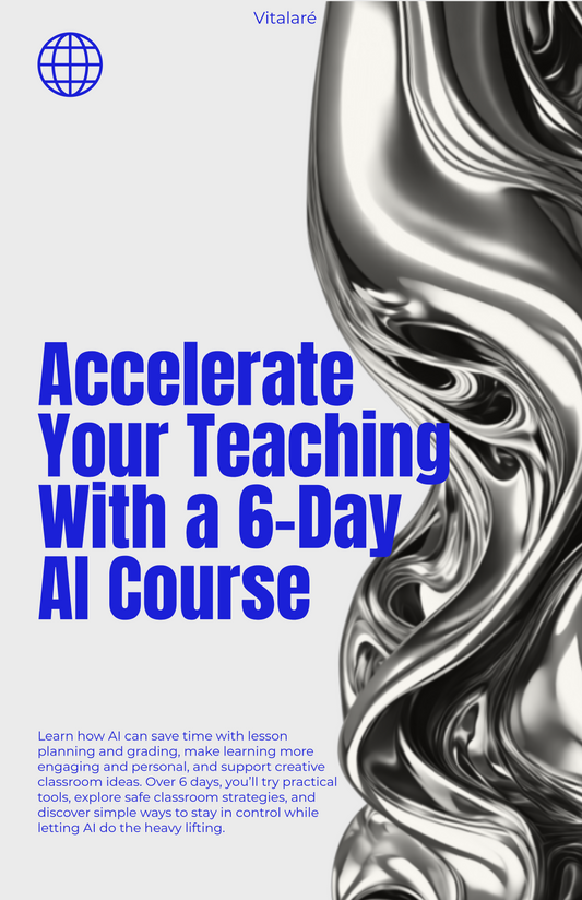 6-Day AI Teacher Training Course Cover – Learn AI for Educators