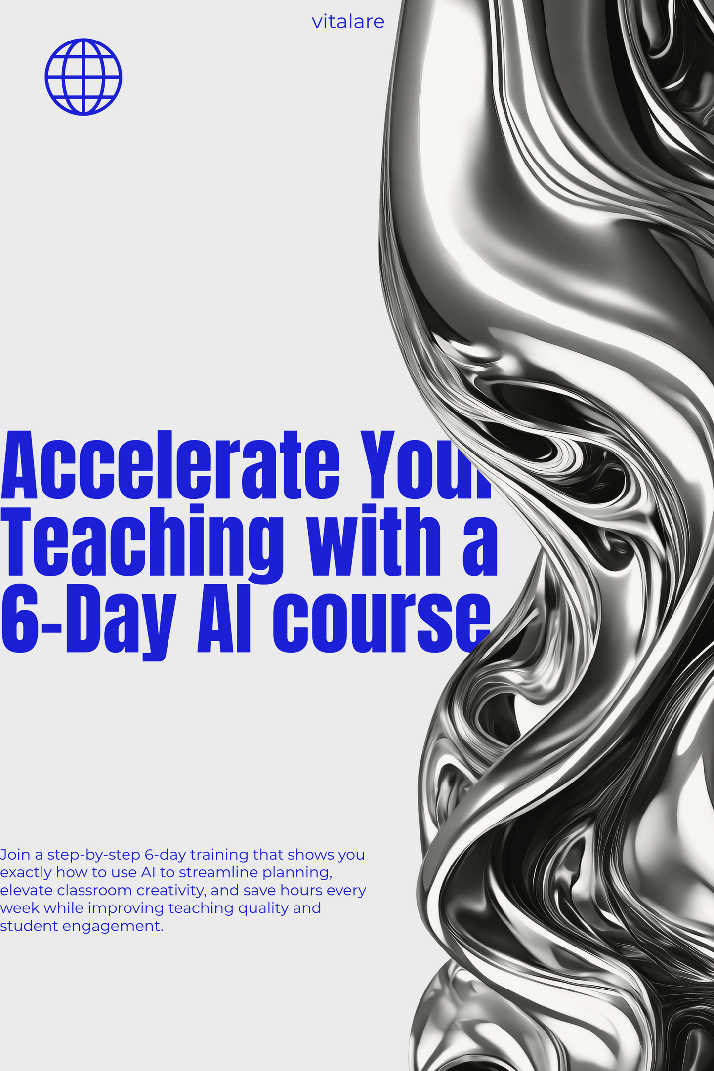 6-Day AI Teacher Training Course Cover – Learn AI for Educators
