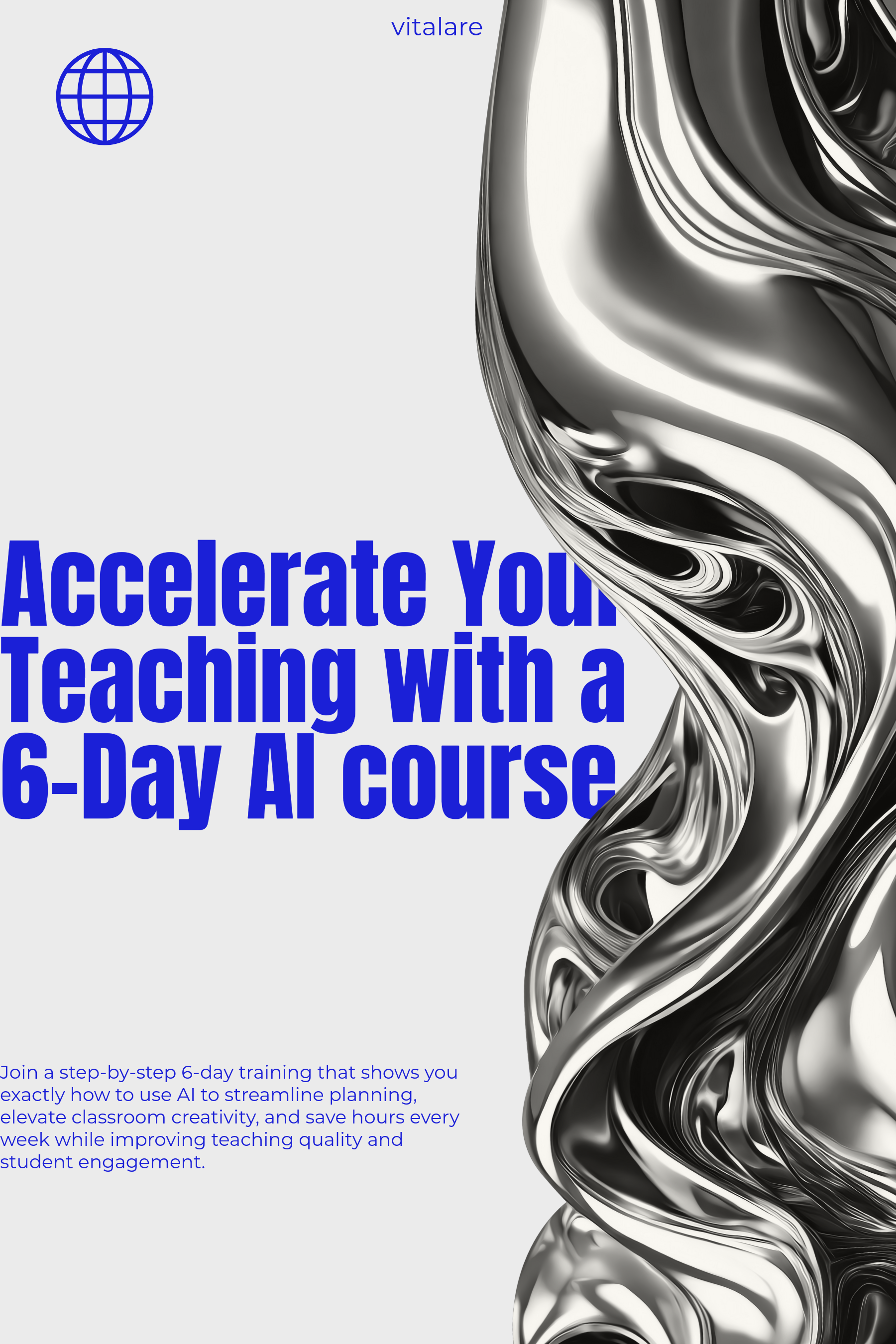 6-Day AI Teacher Training Course Cover – Learn AI for Educators