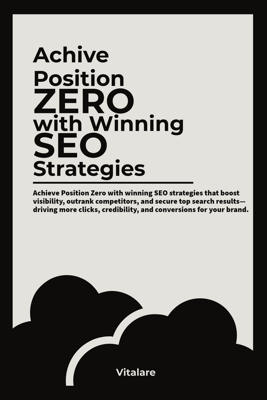cover of "achive position zero with winning seo strategies"