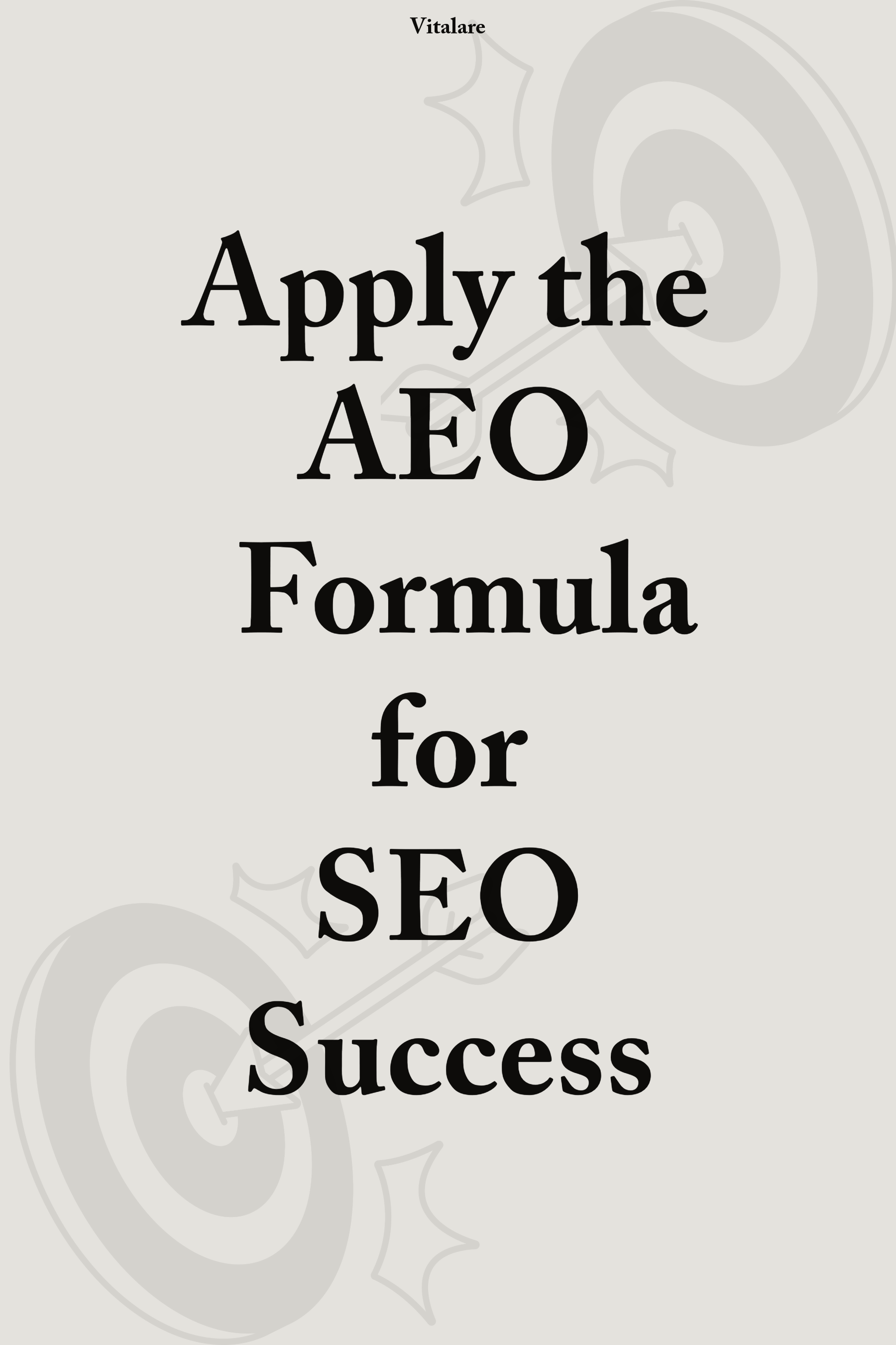 Apply the AEO Formula for SEO Success Ebook