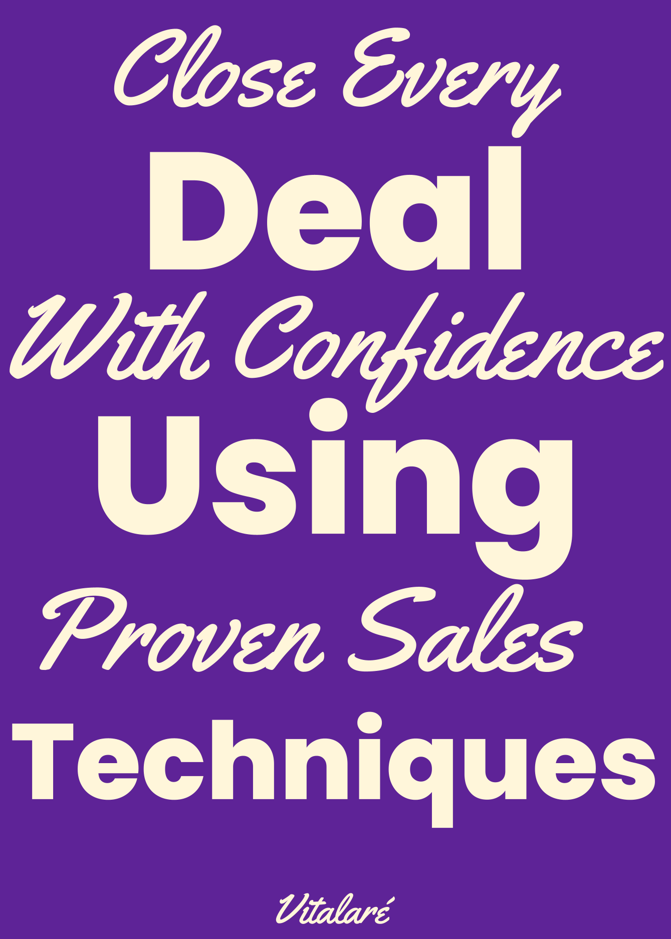 Email course cover for closing sales with confidence