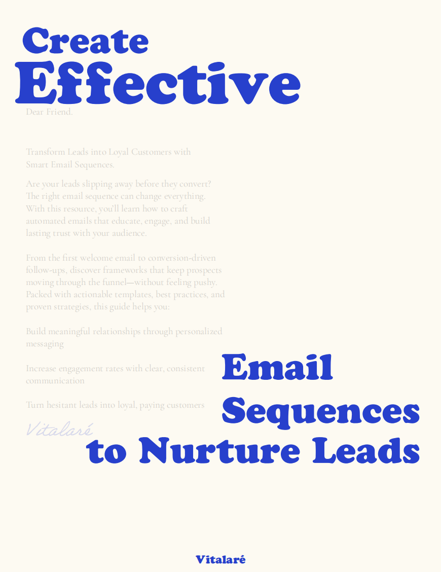 Cover of email nurture sequence software for marketers