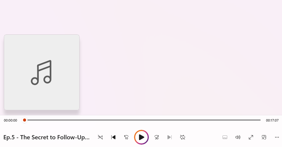 Screenshot of Gentle Sales Podcast Episode 5