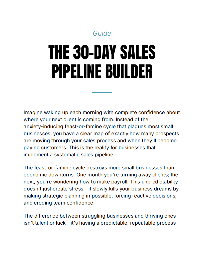 First page preview of pipeline guide