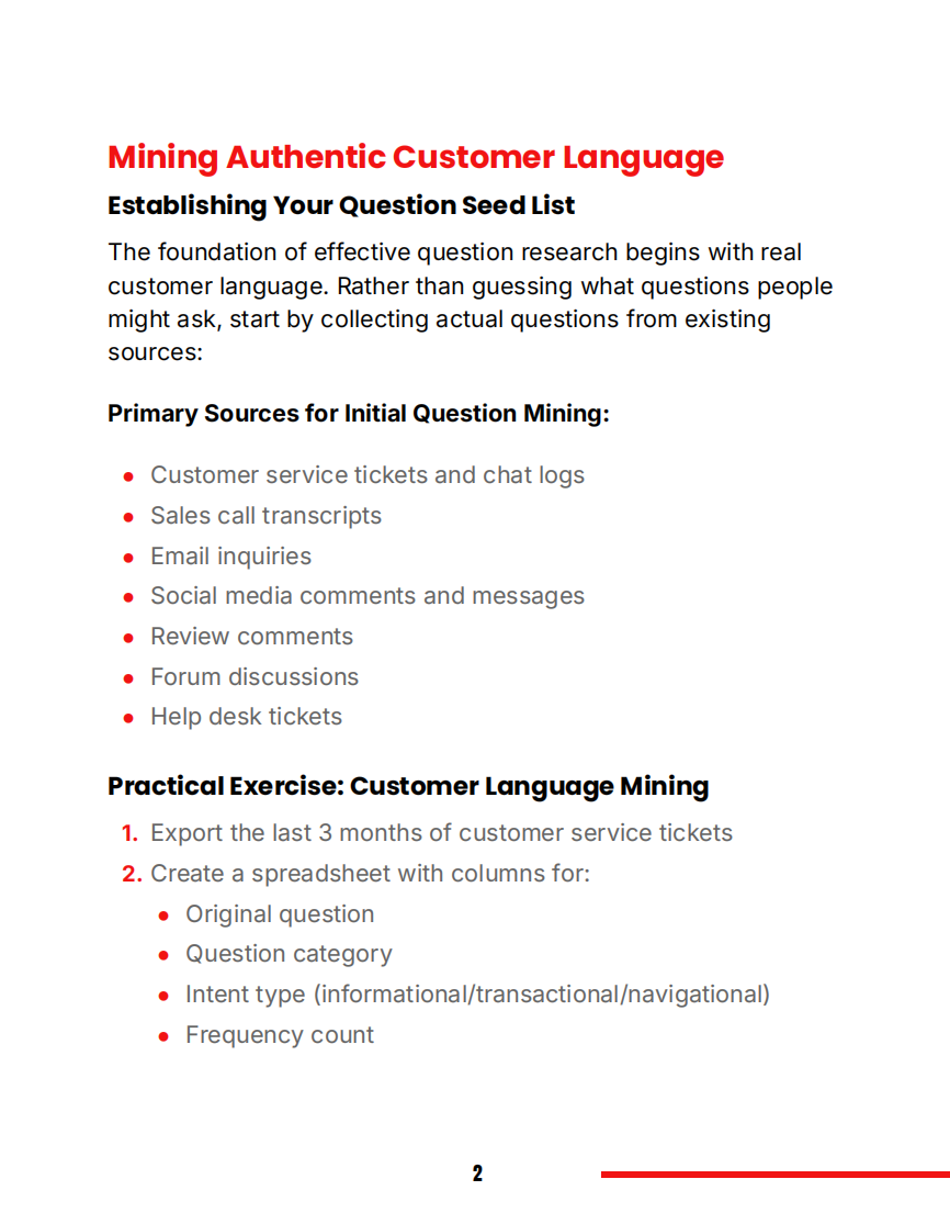 Voice Search Optimization Step 1: Mining Authentic Customer Language